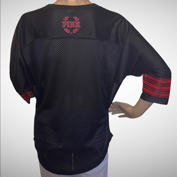 PINK Victoria's Secret Collegiate Collection Texas Tech Mesh Jersey Size XS NWOT - Picture 5 of 6
